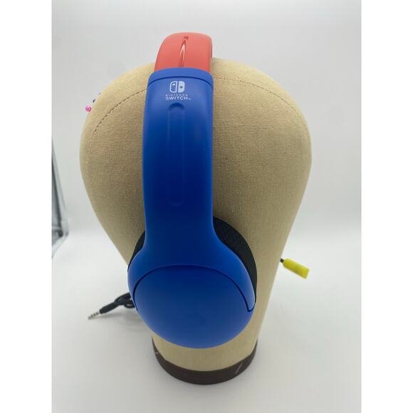 PDP Airlite wired gaming headset with mic for Nintendo Switch - Mario dash blue - Picture 4 of 11